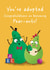 Cute New Baby Card - Adoption - You've Adopted - New Pear-ents Card created by Hannah Jayne Lewin