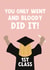 Cute Graduation Card - For Her - 1st Class Degree created by Giddy Kipper