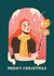 Lovely Portrait of Magic Wand Girl - Merry Christmas Card created by Zove Ahh