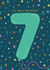 Cute and Colourful Birthday Card for a Seven Year Old Boy created by The Pattern Press