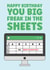 Funny and cheeky birthday card for the spreadsheet geek in your life. created by Prints With Personality