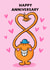 Cute Anniversary Card – Mr. Tickles - Mr Men created by Mr. Men