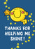 Cute Thank You Teacher Card - Mr. Happy - Mr. Men created by Mr. Men