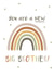 Cute new big brother card, to welcome the new baby created by Kind of Simple Designs