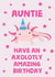 Axolotl Auntie Amazing Birthday created by tea please