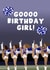 Funny Birthday Card - Goooo Birthday Girl - Dallas Cowboys Cheerleaders created by Pink Peach Cards
