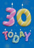Classic Birthday Card - 30th - Candles created by Art Thunderclap