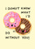Cute Doughnut Thank You Card - Donut Pun created by Nicola Watson