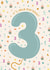 Cute 3rd Birthday Card for a Little Boy created by The Pattern Press