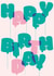 Cute Birthday Card - Green and Pink Balloons created by Dicky Bird