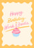 Fun Birthday card for work bestie - cupcake - happy birthday work bestie created by Kamiya Chirodian