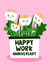 Work Anniversary Card for Colleague - Flowers - Congratulations created by Lucy Maggie Designs