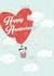 Cute Anniversary card - Hot Air Balloon - Memories Await created by Orchard Design House