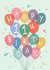 Classic 11th Birthday Card - Bunch of balloons created by Orchard Design House
