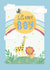 Cute New Baby Card - Jungle under the Sun - Hello Baby Boy created by Orchard Design House