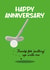 Wedding Anniversary - Pun - Husband Wife - Golf Putting - Putting up With Me created by Bridget's