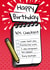 30th Birthday Card | Funny 30 Card | 30’s Checklist | Rude Birthday Card created by Millstones & Moor