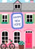 Cute New Home Card - Pink House With Bicycle created by EllaBellaBlue