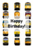 Railway Enthusiast Birthday Card with Various Trains created by James Watts