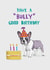 Cute Birthday Card - French Bulldog - 'Bully' created by Pencilface