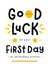 Cute Good Luck Card - First Day At Secondary School created by Joanne Hawker