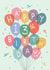 Classic 13th Birthday Card - Bunch of Balloons created by Orchard Design House