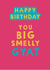 Cheeky Birthday Card - Big Smelly Gyat created by Giddy Kipper
