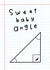 Funny Birthday Card - Acute Angle - Maths created by katie illustrated