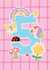 Cute 5th Birthday Card - For Her - Stickers created by Macie Dot Doodles