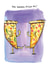 Funny Birthday Card - You Wanna Pizza Me - Pizza Pun - Fighting Pizza Slices created by Jelly Armchair