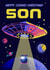 Retro Christmas Card - Happy Cosmic Christmas Son created by Rocket68