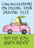 Funny Congratulations Card - Passing Your Driving Test - Avocado created by Jelly Armchair