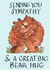Cute Sympathy Card - Great Big Bear Hug created by Jelly Armchair