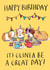 Cute Birthday Card - Guinea Pig Tea Party created by Jelly Armchair