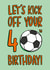 40th Birthday Card - Football - Let's Kick Off Your 40th Birthday! created by TeePee Creations