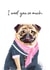 Cute Anniverary Card - Pug - I Woof You So Much created by Harley's Designs