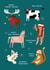 Funny Christmas Card - Pun - Christmas Animals created by AbiGoLucky