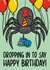 Funny Birthday Card - Spider - Balloons created by TeePee Creations
