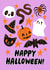 Cute Halloween Card - Happy Halloween - Ghost created by Violet and Alfie