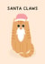 Cute Christmas Card - Cat - Santa Claws created by Jeff and the Squirrel