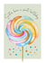 Cute Birthday Card - Sister - Lollipop created by Heather Trefusis Art