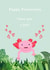 Cute Anniversary card for significant other - 'I love you a lotl' Axolotl created by Creations by Hannah Eliza