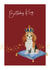 Birthday King - Cavalier King Charles Spaniel card created by Heather Trefusis Art