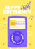 Classic 16th Birthday Card - Music - 2009 created by Sian Moore Illustration