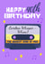 Classic 40th Birthday Card - Music - 1985 created by Sian Moore Illustration