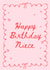 Pretty Birthday Card - Niece - Ribbons created by ERC Design