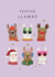 Cute Christmas Card - Festive Llamas created by Studio Mads