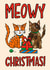 Cute Christmas Card - Cats - Meowy Christmas created by TeePee Creations