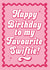 Happy Birthday Card - Typography - Favourite Swiftie created by Blush & Blossom 