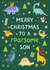 Cute Christmas Card - Son - Dinosaurs created by Pear Tree Press